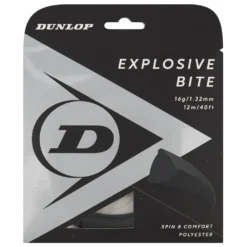 Dunlop Explosive Bite Polyester 12 M Tennis Single String